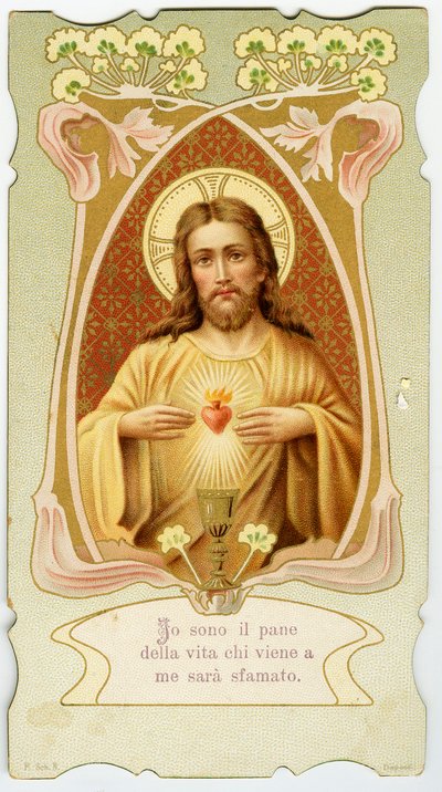 Pious image: Sacred Heart by Anonymous Anonymous