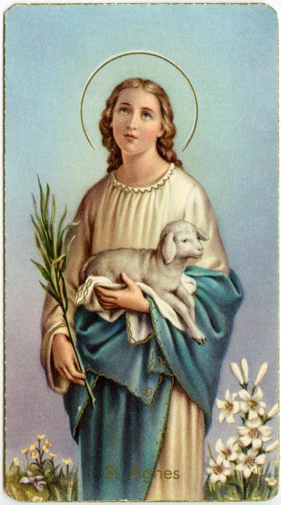 Pious image: Agnes of Rome by Anonymous Anonymous