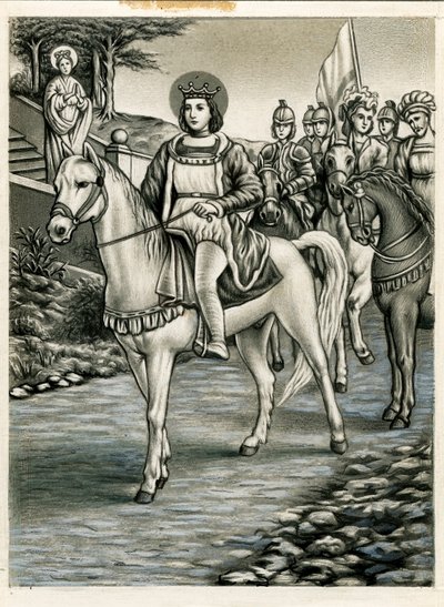 King Saint Louis during the crusade by Anonymous Anonymous