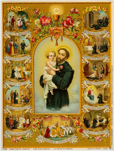 Saint Cajetan, Gaetano dei Conti di Tiene, founder of the Theatines by Anonymous Anonymous