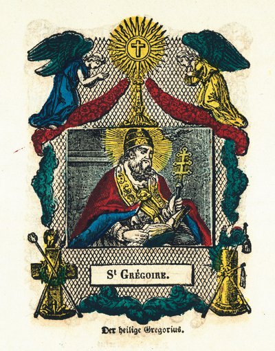 Pious Image: Saint Gregoire I the Great by Anonymous Anonymous