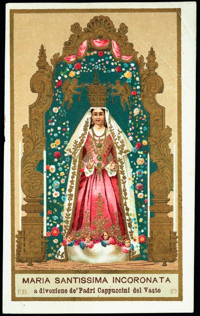 Pious Image: The Most Holy Virgin Crowned by Anonymous Anonymous