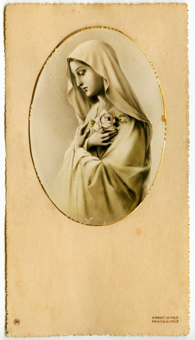 Pious image: The Virgin Mary by Anonymous Anonymous