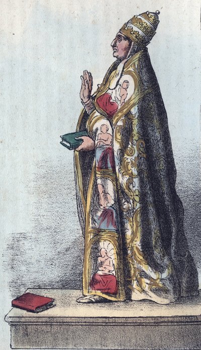 Pope Boniface VIII - Boniface VIII - engraving from 