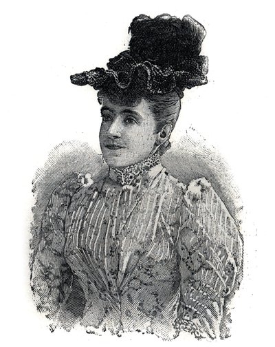 Portrait of Adelina Patti, Italian singer. Engraving in "Le Petit Parisien" by Anonymous Anonymous