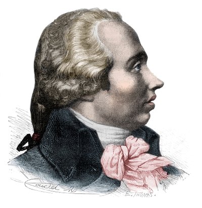 Portrait of Adrien-Marie Legendre (1752-1833) French mathematician - Engraving in 