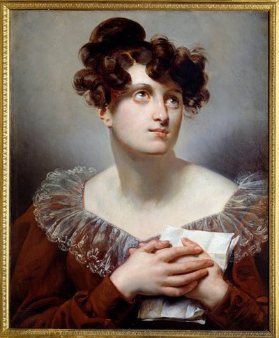 Portrait of Anne Francoise Boutet called Mademoiselle Mars (1779-1847) French actress by Anonymous Anonymous
