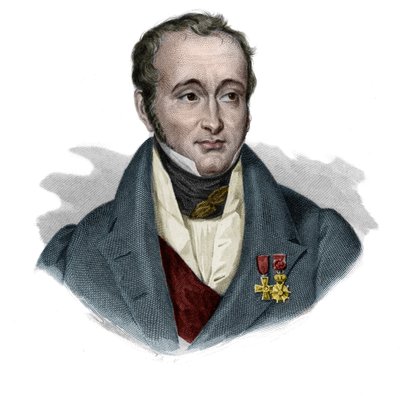 Portrait of Baron Guillaume Dupuytren (1777-1835) surgeon Francais in Portraits et histoire des hommes utile: hommes et femmes de tous pays et de tous conditions, qui acquis des droits à la recognition des hommes published and propagated by the Societe M by Anonymous Anonymous