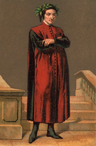 Portrait of Dante Alighieri, Italian poet. by Anonymous Anonymous
