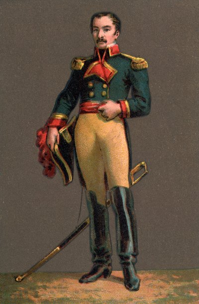 Portrait of FRANCISCO SOLANO LOPEZ (1827-1870) Paraguayan dictator. Chromolithography Private collection by Anonymous Anonymous