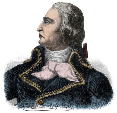 Portrait of Francois Joseph Westermann, French General (1751-1794) of the Republican Army. Engraving in Histoire des Girondins by Alphonse de Lamartine (1790-1869) 1865-1866. Private collection by Anonymous Anonymous