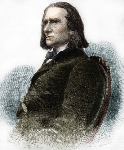 Portrait of Franz Liszt, Hungarian pianist and composer (1811-1886) by Anonymous Anonymous