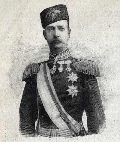 Portrait of George I King of Greece. In Le Petit Parisien by Anonymous Anonymous
