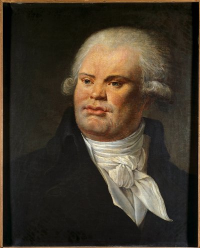Portrait of Georges Danton (1759 - 1794) orator and politician by Anonymous Anonymous