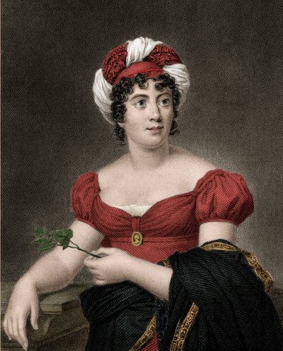 Portrait of Germaine Necker, Baroness of Stael Holstein called Madame de Stael (1766-1817) by Anonymous Anonymous