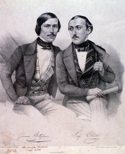 Portrait of Giovanni Bottesini and Luigi Arditi by Anonymous Anonymous