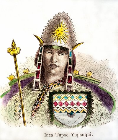 Portrait of Inca Emperor Tupac Yupanqui (reigned from 1471-1493) by Anonymous Anonymous