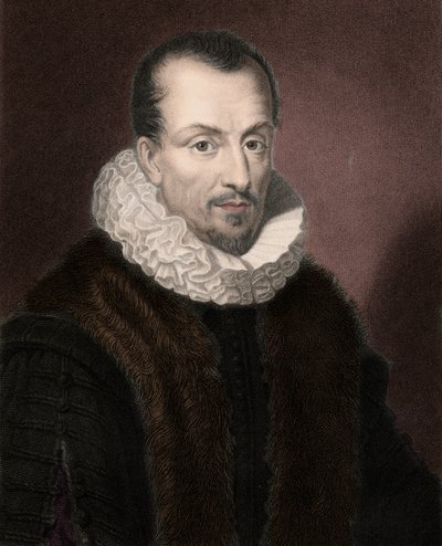 Portrait of Jacques Auguste by Thou (1553-1617), French historian, book collector and president of the Parlement de Paris by Anonymous Anonymous