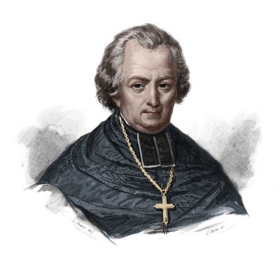 Portrait of Jean Lefebvre de Cheverus (1768-1836) French cardinal, archeveque of Bordeaux in 