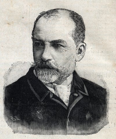 Portrait of Leon Bonnat (1833-1922), French Painter at That Time President of the Societe des Artistes Français. Engraving in Le Petit Parisien by Anonymous Anonymous