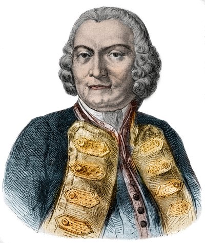Portrait of Lord George Anson (1697-1762) British admiral and wealthy aristocrat noted for his circumnavigation of the globe by Anonymous Anonymous