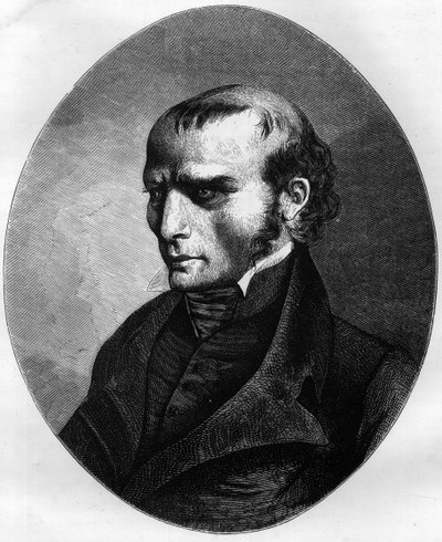 Portrait of Louis Pierre Louvel (1783-1820), assassin of the Duke of Berry in 1820 - Engraving of 1863 in 