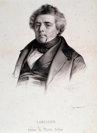 Portrait of Luigi Lablache by Anonymous Anonymous