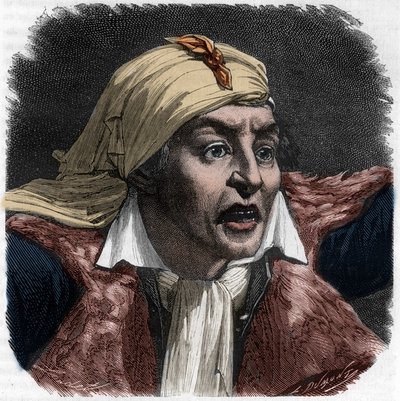 Portrait of Marat (1743-1793) - Engraving in 