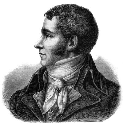 Portrait of Marc David Alba Lasource (1763-1793) deputy of Tarn at the National Convention - Engraving in Histoire des Girondins by Alphonse de Lamartine (1790-1869) 1865-1866 - Private collection by Anonymous Anonymous