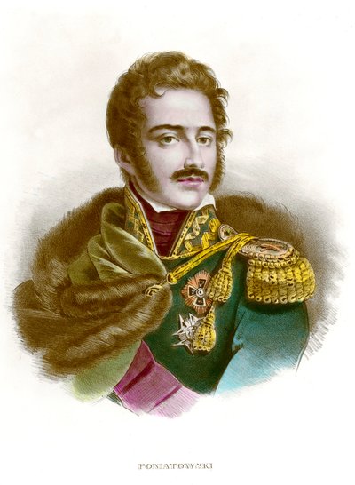 Portrait of Marechal Joseph Antoni Poniatowski (Engraving) by Anonymous Anonymous