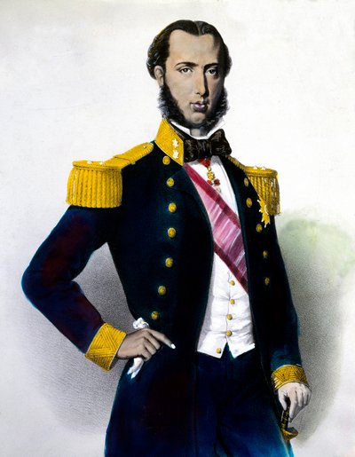 Portrait of Maximilian I, Emperor of Mexico (1832-1867) (engraving) by Anonymous Anonymous