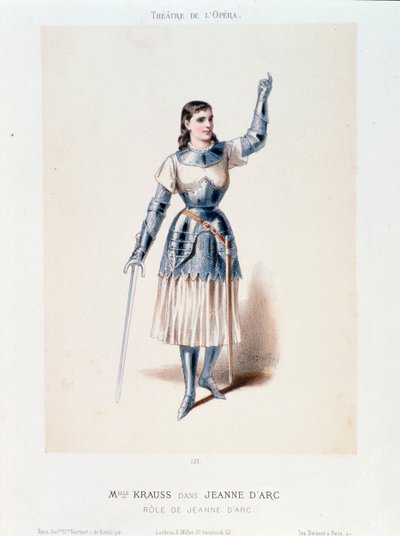 Portrait of Miss Krauss, in the opera Joan of Arc at the Bucher by Honegger by Anonymous Anonymous