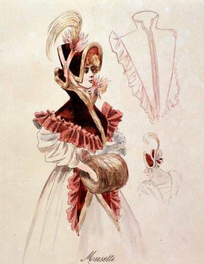 Portrait of Musette, from La Bohème by Puccini by Anonymous Anonymous