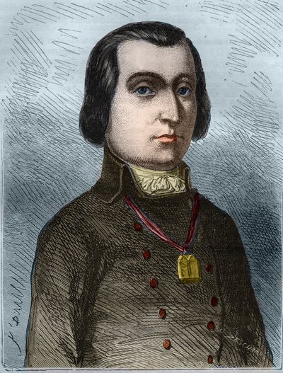 Portrait of Pierre Joseph Cambon (1756 -1820) Merchant in Canvases, Deputy of the Hérault at the National Convention. Engraving from 1866 in 