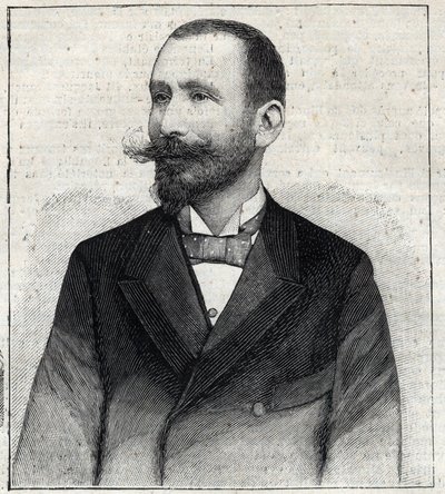 Portrait of Pierre Sales, a French writer. Engraving in 