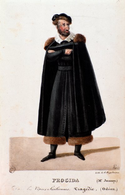 Portrait of Procida Interpreted by Joanny in The Sicilian Vespers by Anonymous Anonymous