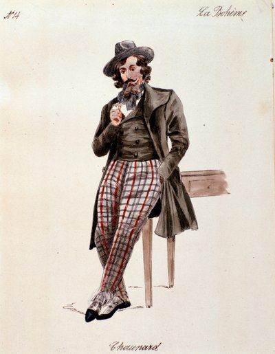 Portrait of Schaunard from La boheme by Puccini by Anonymous Anonymous