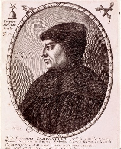 Portrait of Tommaso Campanella, dominican monk and philosopher by Anonymous Anonymous