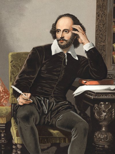 Portrait of William Shakespeare by Anonymous Anonymous