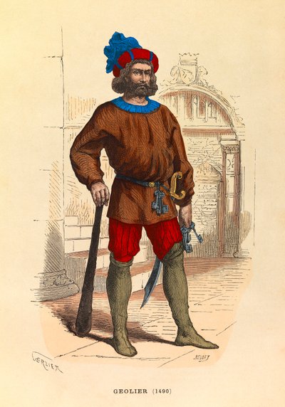 Portrait of a jailer in Paris in 1490 by Anonymous Anonymous