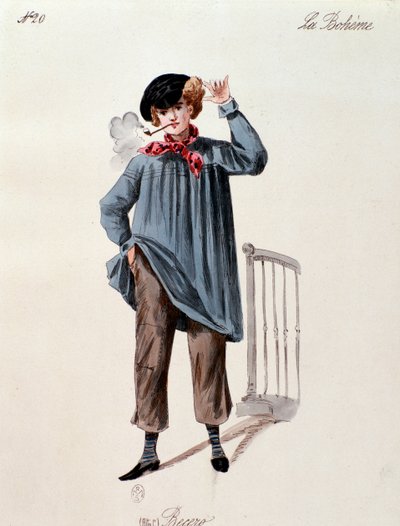 Portrait of a Street-Vendor I, from La Boheme by Puccini by Anonymous Anonymous