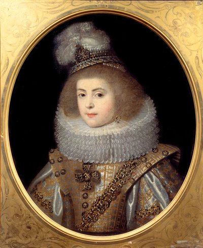 Portrait of a Young Girl from the Court of the King of Navarre. Anonymous Painting by Anonymous Anonymous