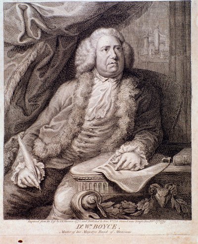 Portrait of English composer William Boyce by Anonymous Anonymous