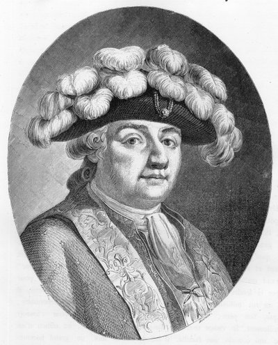 Portrait of the King of France Louis XVI (1754-1793) - Engraving from 1863 in Le Livre Rouge - Histoire De L
