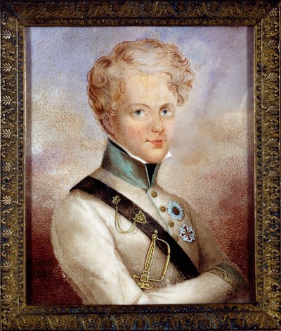 Portrait of the King of Rome Napoleon II, Duke of Reichstadt by Anonymous Anonymous