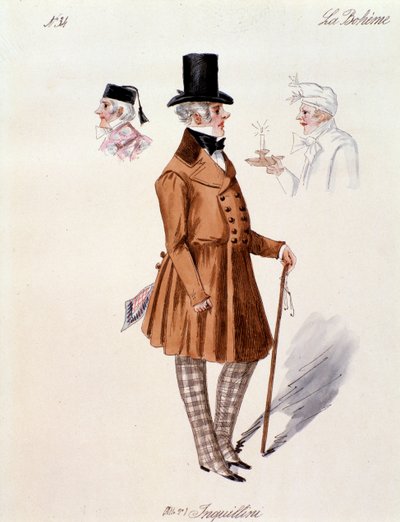Portrait of the landlord, from La boheme by Puccini by Anonymous Anonymous