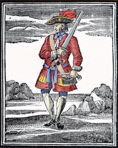 Portrait of the Pirate Jack Rackham, Also Known as Calico Jack by Anonymous Anonymous
