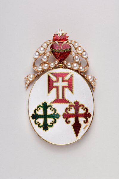 Portugal - Grand Cross Ribbon of the Three Orders: Grand Cross Badge of the Three Orders Probably Belonged to Mary II of Braganza by Anonymous Anonymous