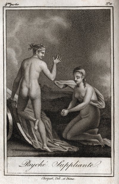 Psyche Begging. Engraving from 1819 in 