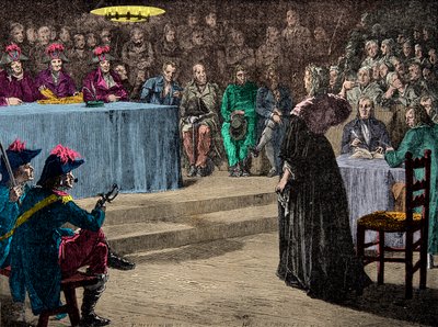 Queen Marie Antoinette before the Revolutionary Court October 4 by Anonymous Anonymous